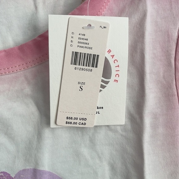 NEW Anthropologie Pink Floral Tee US S - Picture 4 of 6